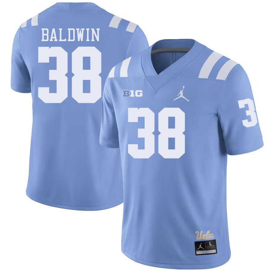 UCLA Bruins #38 Burr Baldwin Big 10 Conference College Football Jerseys Stitched Sale-Power Blue